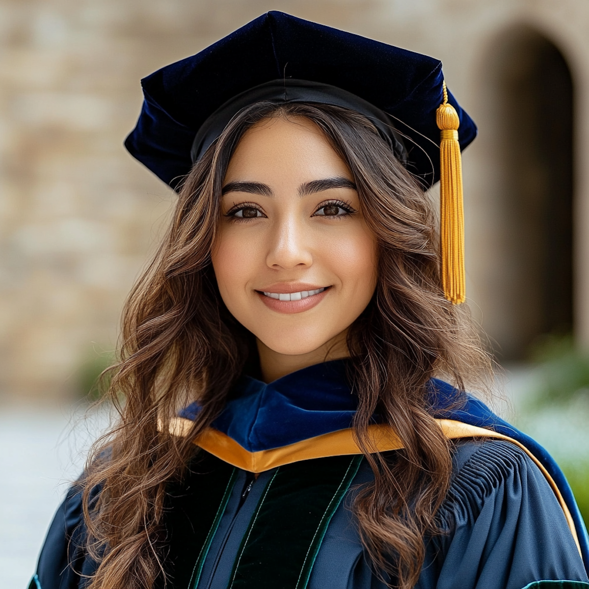 Student studying abroad